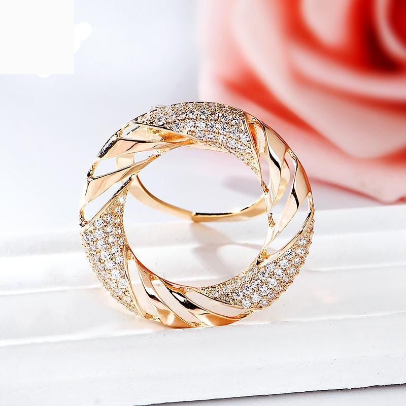 Broš s kristalima i čvorom u kutu, svestrana kopča za šalu i pin za kaput, svjež i sladak stil