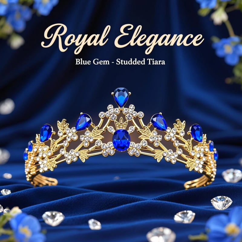 Diademă cu cristale pentru copii, coroană pentru spectacole și aniversări, aliaj, rhinestones, electroplating, formă de coroană, unisex modă
