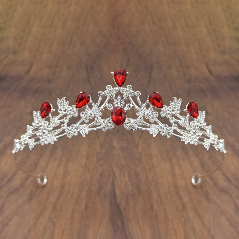 Diademă cu cristale pentru copii, coroană pentru spectacole și aniversări, aliaj, rhinestones, electroplating, formă de coroană, unisex modă