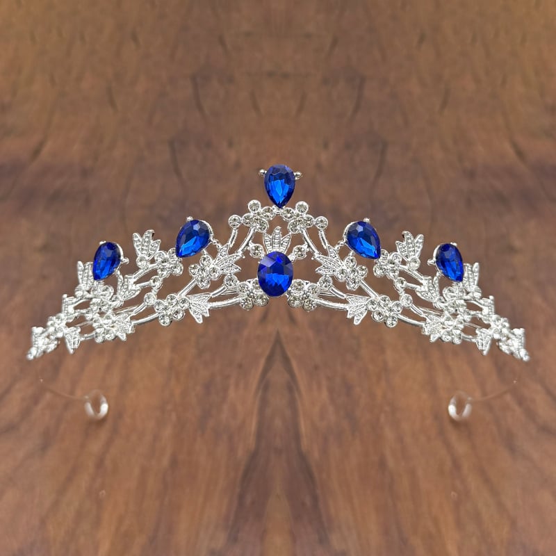 Diademă cu cristale pentru copii, coroană pentru spectacole și aniversări, aliaj, rhinestones, electroplating, formă de coroană, unisex modă