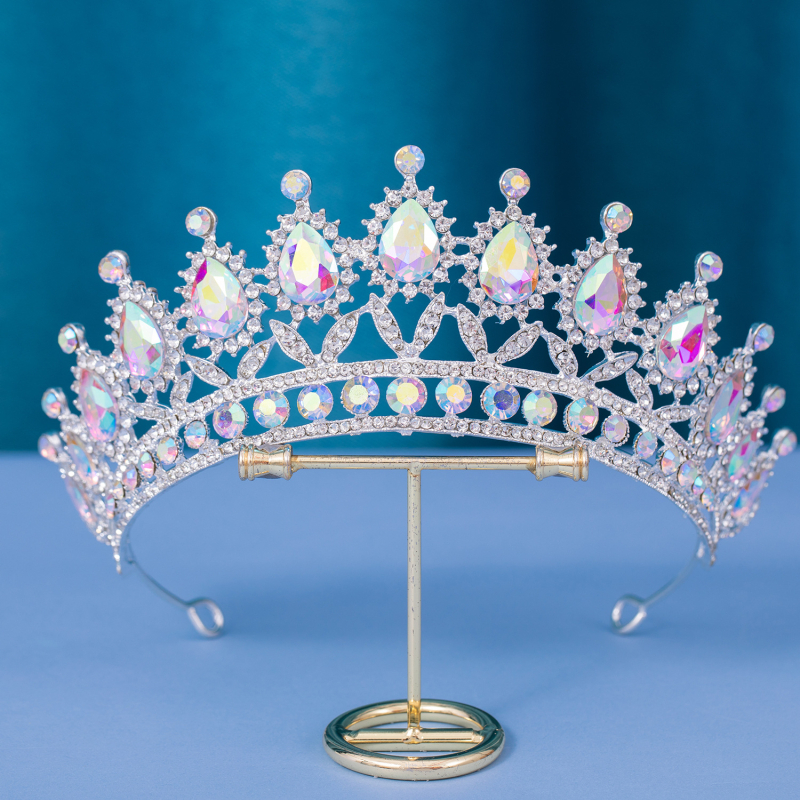 Vjenčana tiara od legure s elektroplatiranjem, ženski stil, mogućnost prilagođavanja