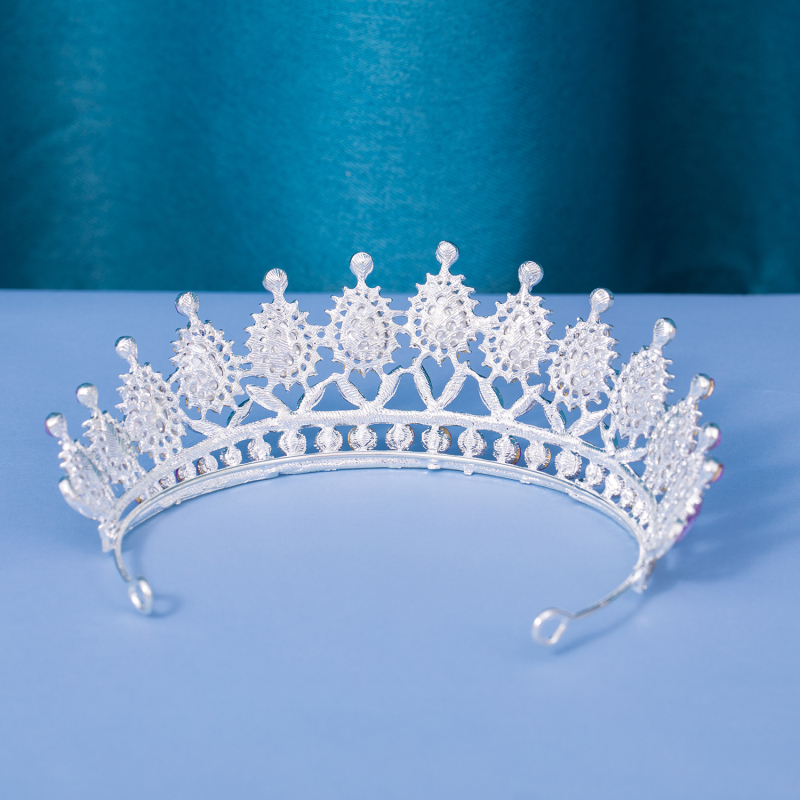 Vjenčana tiara od legure s elektroplatiranjem, ženski stil, mogućnost prilagođavanja