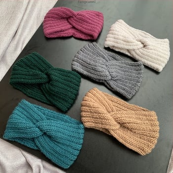 Jogas galvas lente, adīta no poliestera, raksts ar kvadrātiņiem, Maillard stils, sievietēm