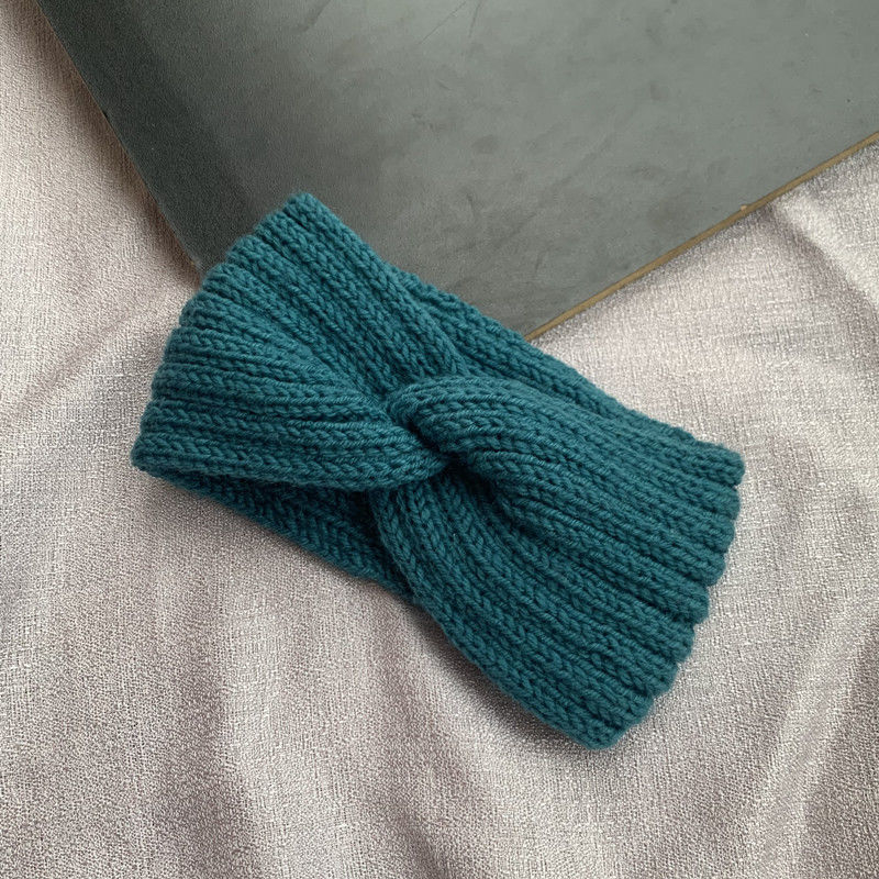 Jogas galvas lente, adīta no poliestera, raksts ar kvadrātiņiem, Maillard stils, sievietēm