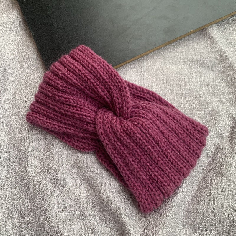 Jogas galvas lente, adīta no poliestera, raksts ar kvadrātiņiem, Maillard stils, sievietēm