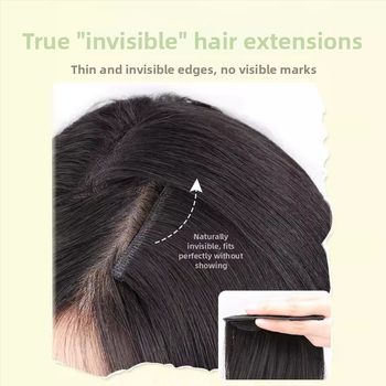 Trīsdaļu klips-parūka bezšuvēm, garas viļņotas cirtas, korejiešu stilā, modelis: Three-piece Curly Hair Twig, materiāls: augstas temperatūras stieple