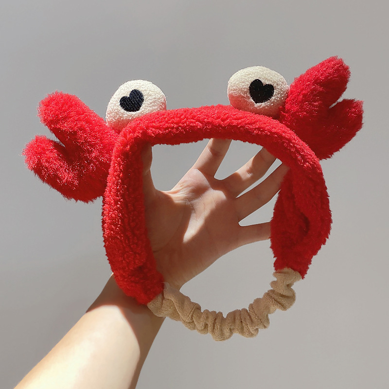 Pliša sejas mazgāšanas galvas lente ar truša ausīm – Korejas stila, unisex geometrisks galvas aksesuārs, rudens 2023