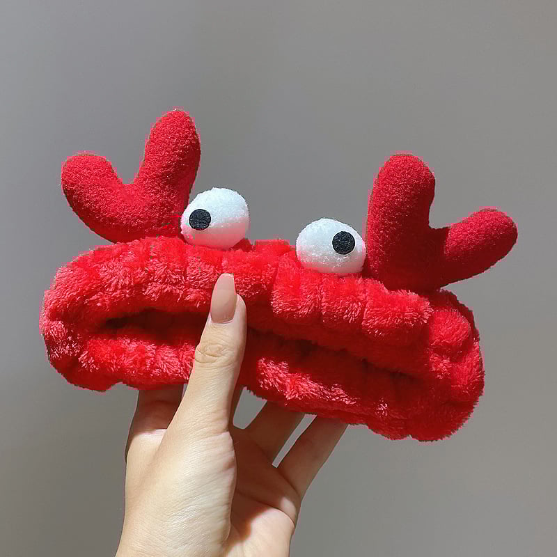 Pliša sejas mazgāšanas galvas lente ar truša ausīm – Korejas stila, unisex geometrisks galvas aksesuārs, rudens 2023