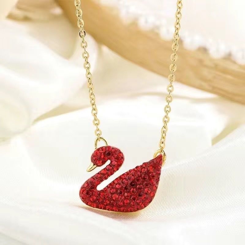 Gulbės kaklo papuošalas iš sidabro 925 moterims, raktikaulio grandinėlė, interneto žvaigždės stilius, prekės ženklas World