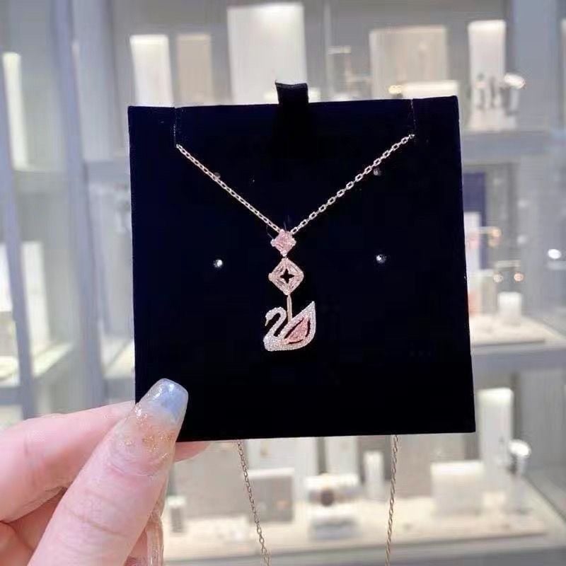 Gulbės kaklo papuošalas iš sidabro 925 moterims, raktikaulio grandinėlė, interneto žvaigždės stilius, prekės ženklas World