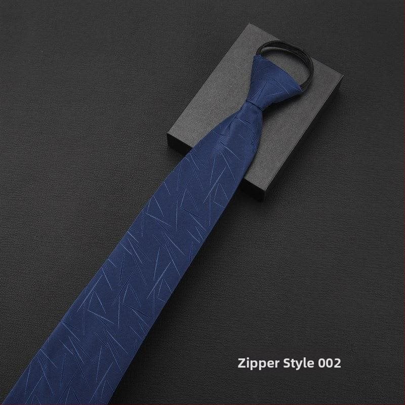 Клипса за вратовръзка - без връзване, модел с райета и мотив цветя за яка, мъжки аксесоар