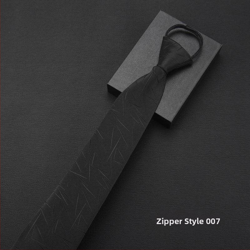 Клипса за вратовръзка - без връзване, модел с райета и мотив цветя за яка, мъжки аксесоар