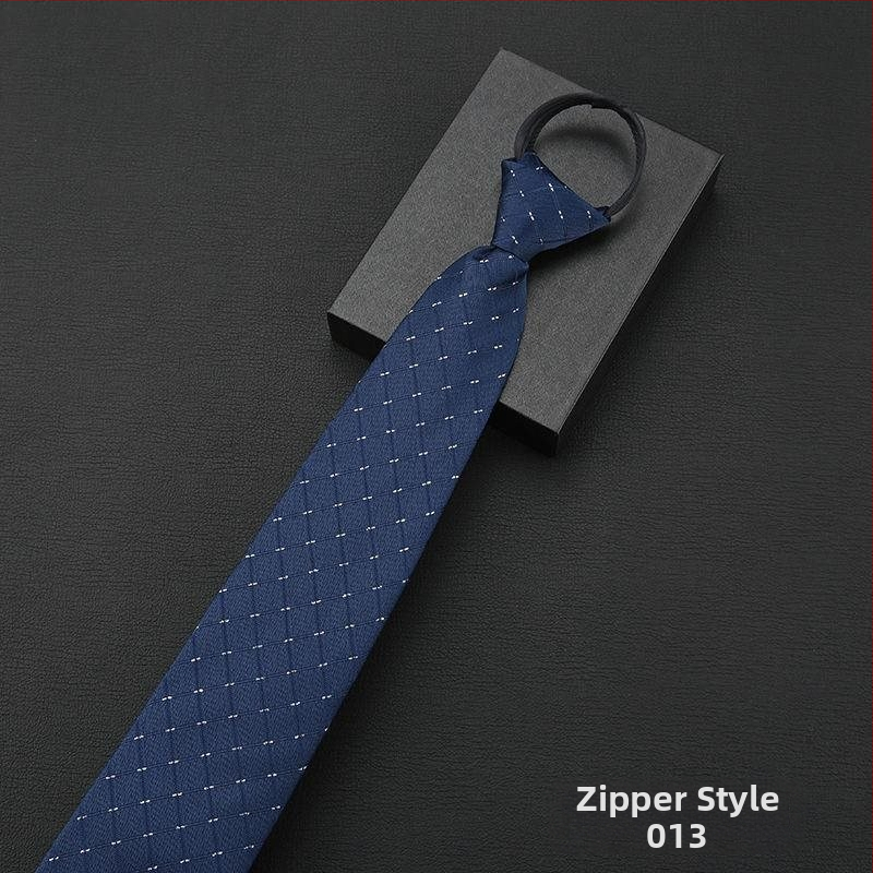 Клипса за вратовръзка - без връзване, модел с райета и мотив цветя за яка, мъжки аксесоар