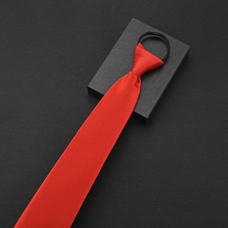 Клипса за вратовръзка - без връзване, модел с райета и мотив цветя за яка, мъжки аксесоар