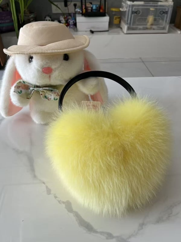 Ακουστικά αυτιών με γούνα αλεπούς, αναδιπλούμενοι θερμαντήρες αυτιών, για γυναίκες, χειμώνας-άνοιξη-φθινόπωρο