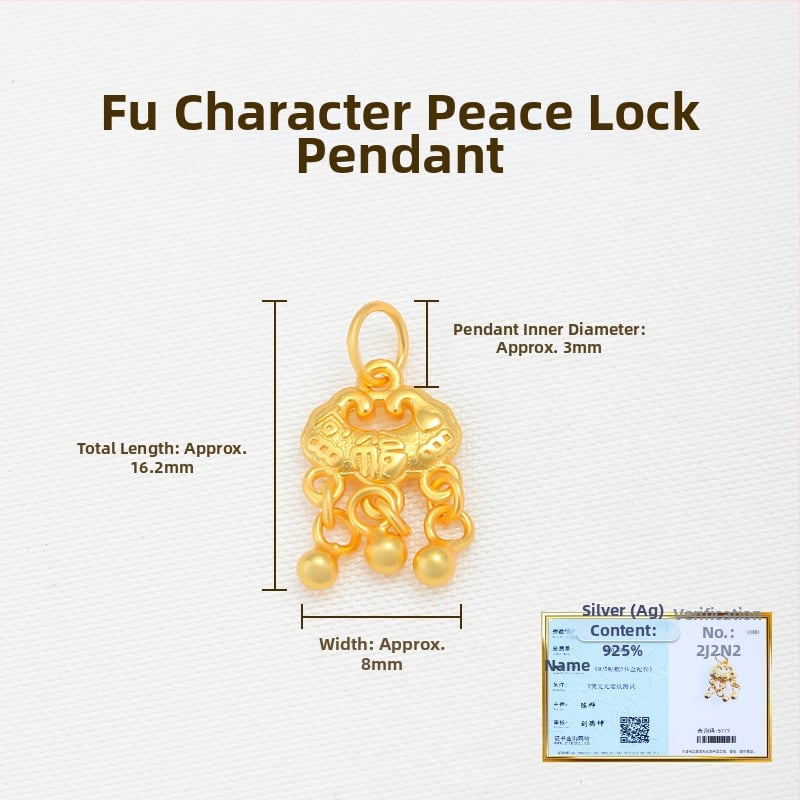 925 sidabro pakabukas, elektroplatintas, nestandartinės formos, grynumas 925