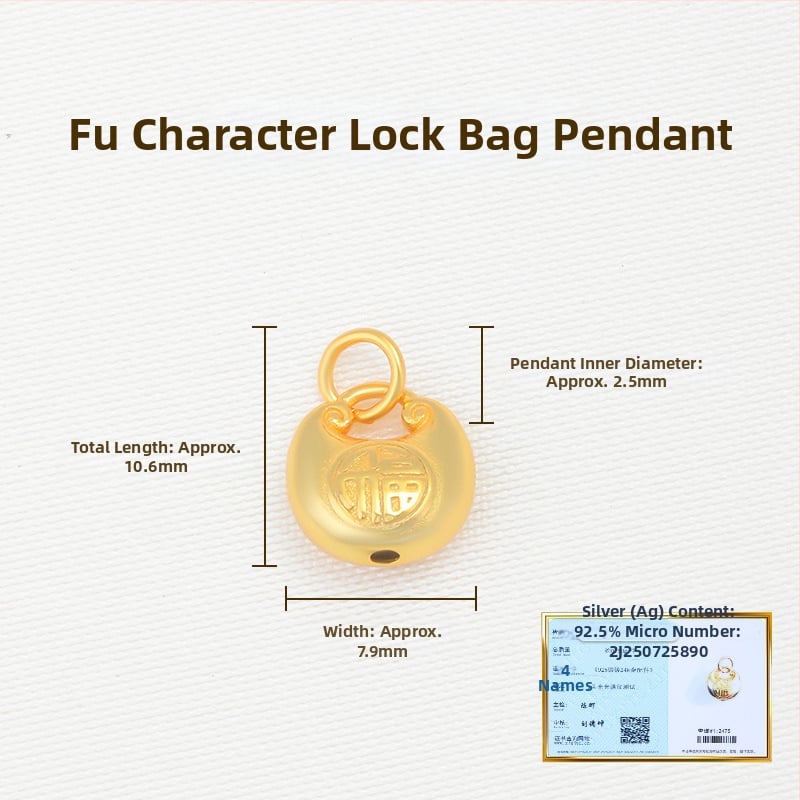 925 sidabro pakabukas, elektroplatintas, nestandartinės formos, grynumas 925