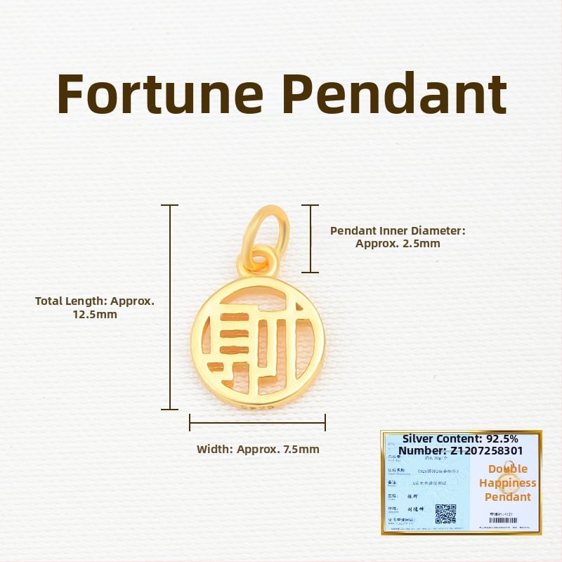 925 sidabro pakabukas, elektroplatintas, nestandartinės formos, grynumas 925