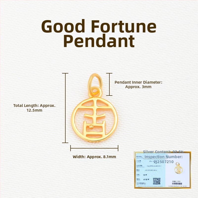 925 sidabro pakabukas, elektroplatintas, nestandartinės formos, grynumas 925