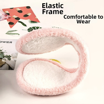 Talve earmuffid plüüsmaterjalist; veluurvooder; paksendatud disain; ruuduline muster; tagumine paigaldus (Materjal: plüüs; Vooder: veluur; Paksus: paksendatud; Muster: ruuduline; Paigaldus: tagumine)