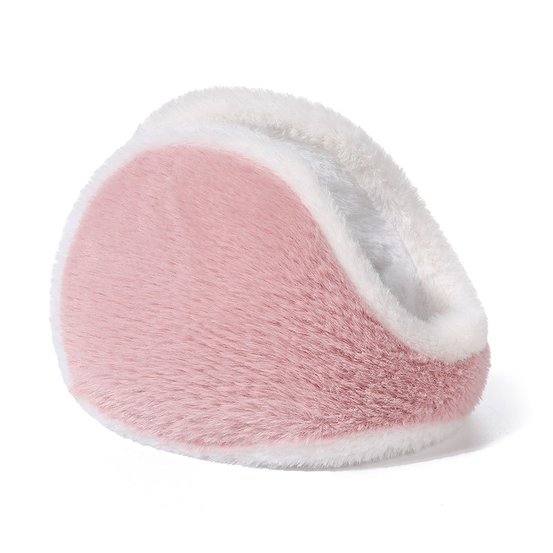 Talve earmuffid plüüsmaterjalist; veluurvooder; paksendatud disain; ruuduline muster; tagumine paigaldus (Materjal: plüüs; Vooder: veluur; Paksus: paksendatud; Muster: ruuduline; Paigaldus: tagumine)