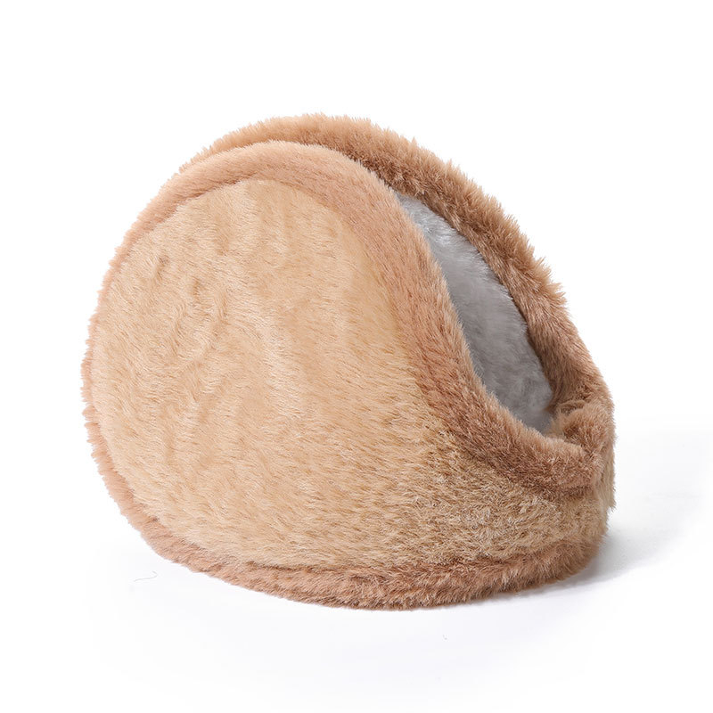 Talve earmuffid plüüsmaterjalist; veluurvooder; paksendatud disain; ruuduline muster; tagumine paigaldus (Materjal: plüüs; Vooder: veluur; Paksus: paksendatud; Muster: ruuduline; Paigaldus: tagumine)