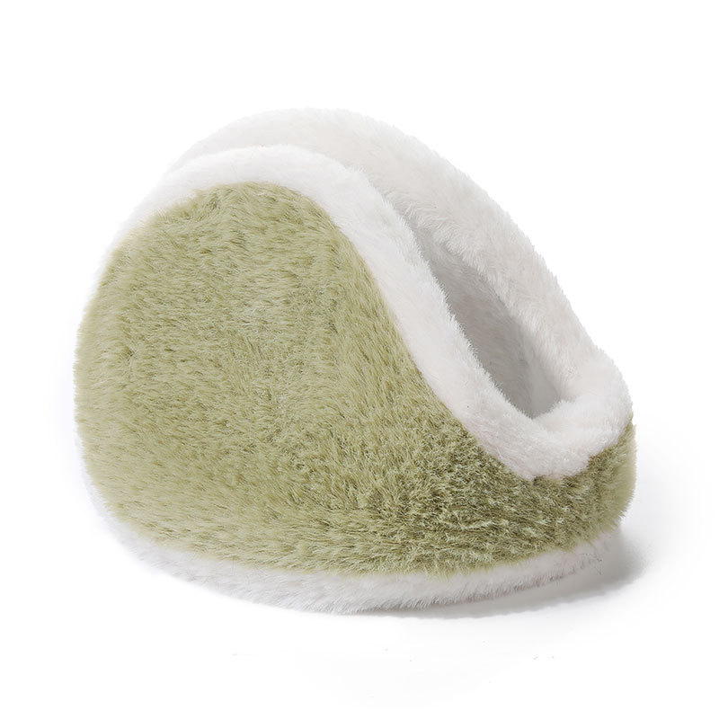 Talve earmuffid plüüsmaterjalist; veluurvooder; paksendatud disain; ruuduline muster; tagumine paigaldus (Materjal: plüüs; Vooder: veluur; Paksus: paksendatud; Muster: ruuduline; Paigaldus: tagumine)