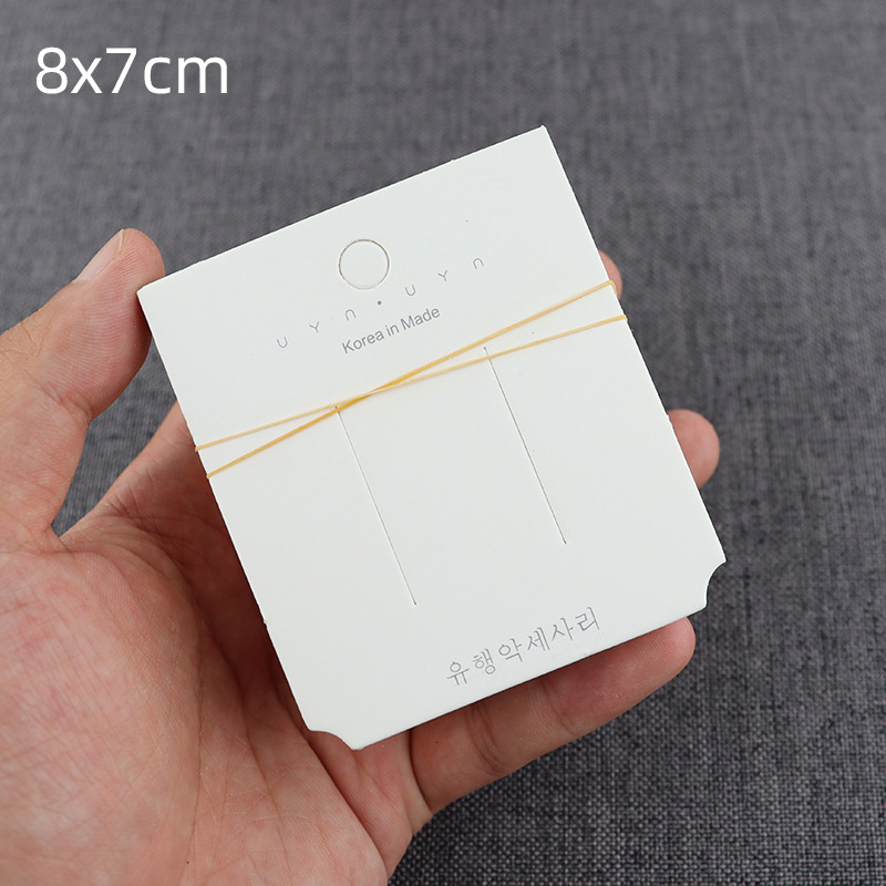 Karton kartice za štipaljke za kosu u korejskom stilu, slatke kartice za ukrase za DIY pakiranje, 100 komada u paketu