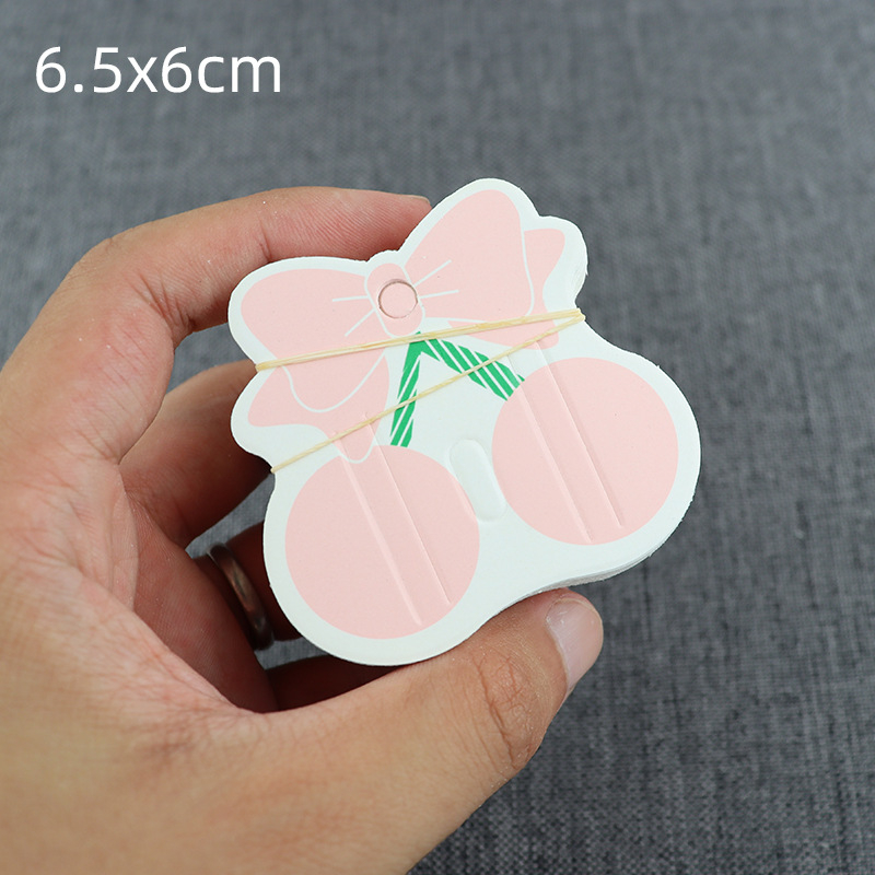 Karton kartice za štipaljke za kosu u korejskom stilu, slatke kartice za ukrase za DIY pakiranje, 100 komada u paketu