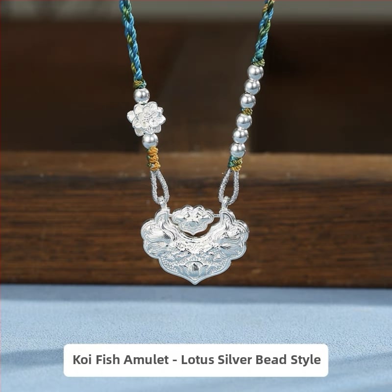 XI MAN sidabrinis pakabukas, geometrinis dizainas, 99% grynas sidabras