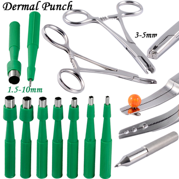 Vienreizējās lietošanas ādas punkcijas iekārta piercingam, akrila korpuss, nerūsējošā tērauda apstrāde, garš ovāls siluets, Dreamlee zīmols