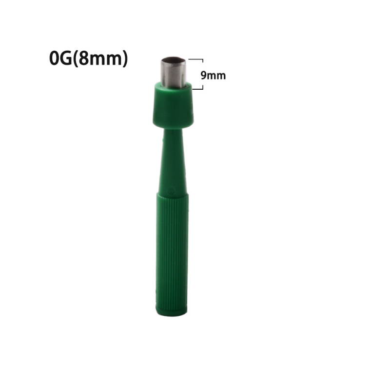 Vienreizējās lietošanas ādas punkcijas iekārta piercingam, akrila korpuss, nerūsējošā tērauda apstrāde, garš ovāls siluets, Dreamlee zīmols