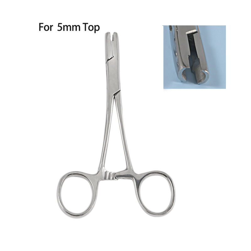 Vienreizējās lietošanas ādas punkcijas iekārta piercingam, akrila korpuss, nerūsējošā tērauda apstrāde, garš ovāls siluets, Dreamlee zīmols