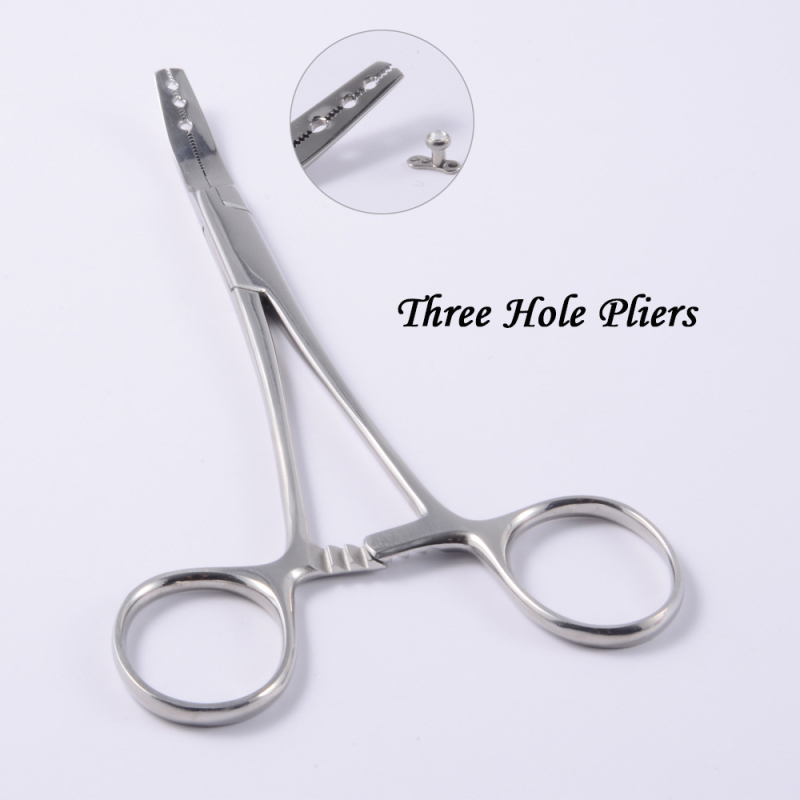 Vienreizējās lietošanas ādas punkcijas iekārta piercingam, akrila korpuss, nerūsējošā tērauda apstrāde, garš ovāls siluets, Dreamlee zīmols