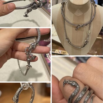 Zīmju gada juvelierizstrādājumu komplekts: kaklarota, gredzens, auskari un rokassprādze ar ģeometrisku dizainu no vara; standarta ķēde; sievietēm; vasara 2025