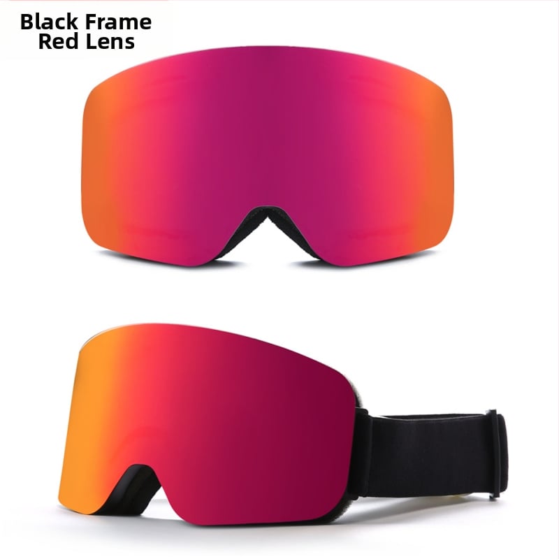 REVO cilindriskās pilnās aizsardzības slēpošanas briļes, dubultslāņu pret migšanu, TPU rāmis, klips myopijai, pieaugušajiem