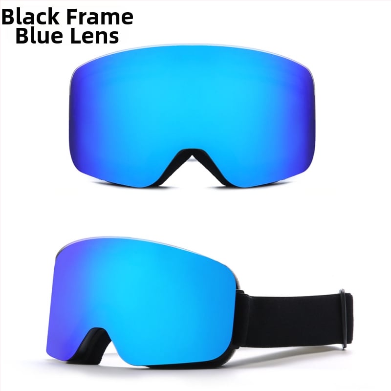 REVO cilindriskās pilnās aizsardzības slēpošanas briļes, dubultslāņu pret migšanu, TPU rāmis, klips myopijai, pieaugušajiem