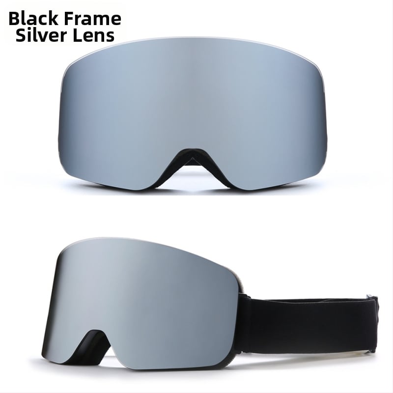 REVO cilindriskās pilnās aizsardzības slēpošanas briļes, dubultslāņu pret migšanu, TPU rāmis, klips myopijai, pieaugušajiem