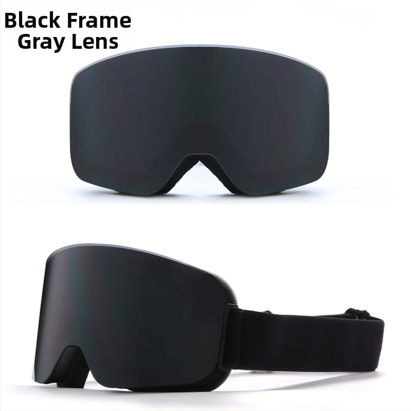 REVO cilindriskās pilnās aizsardzības slēpošanas briļes, dubultslāņu pret migšanu, TPU rāmis, klips myopijai, pieaugušajiem