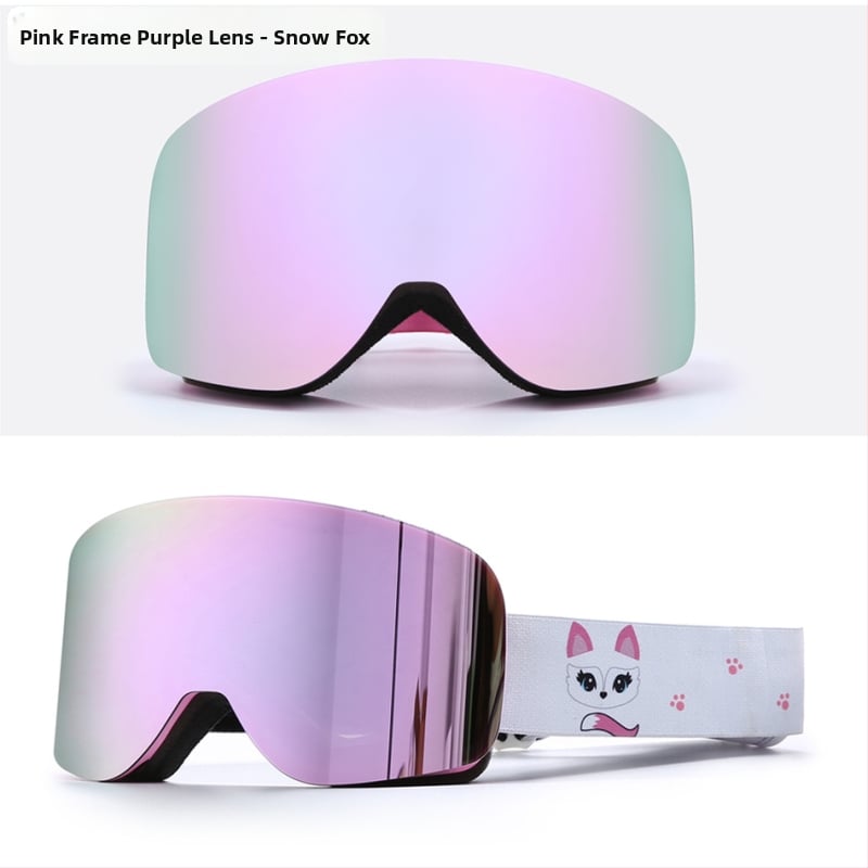 REVO cilindriskās pilnās aizsardzības slēpošanas briļes, dubultslāņu pret migšanu, TPU rāmis, klips myopijai, pieaugušajiem