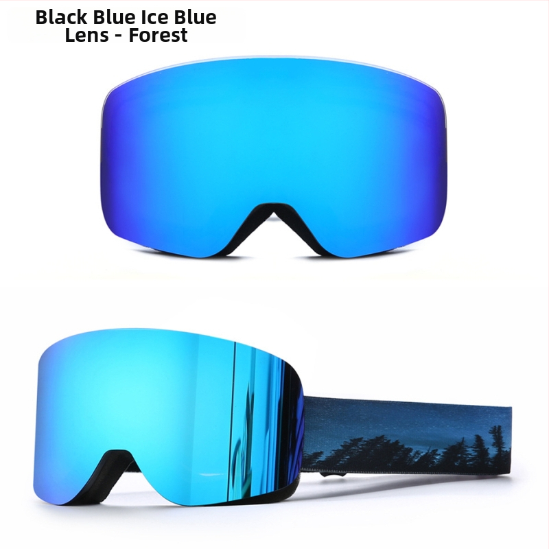 REVO cilindriskās pilnās aizsardzības slēpošanas briļes, dubultslāņu pret migšanu, TPU rāmis, klips myopijai, pieaugušajiem