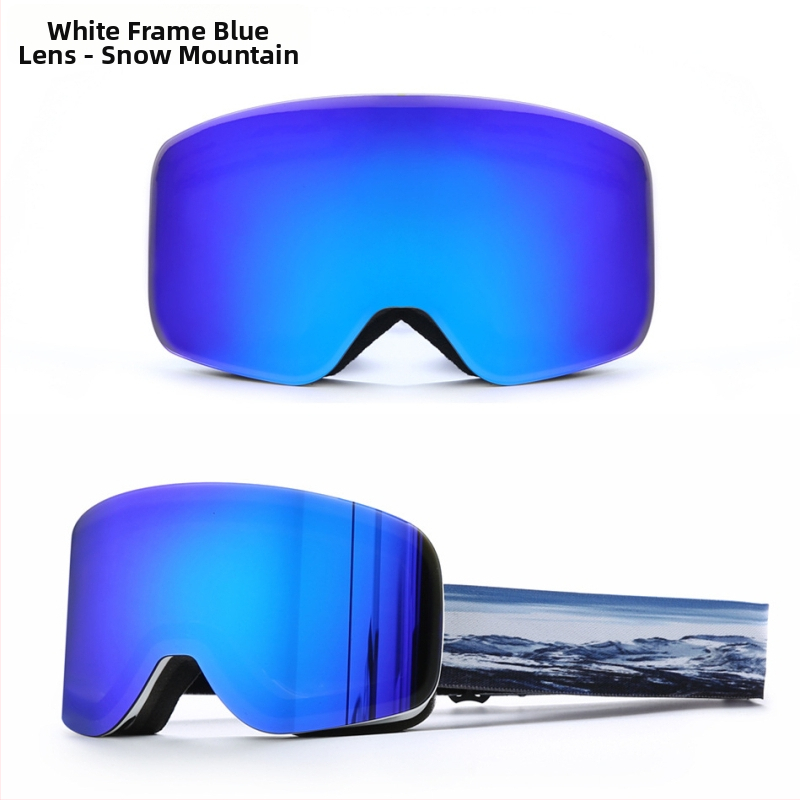 REVO cilindriskās pilnās aizsardzības slēpošanas briļes, dubultslāņu pret migšanu, TPU rāmis, klips myopijai, pieaugušajiem