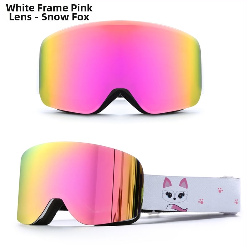 REVO cilindriskās pilnās aizsardzības slēpošanas briļes, dubultslāņu pret migšanu, TPU rāmis, klips myopijai, pieaugušajiem