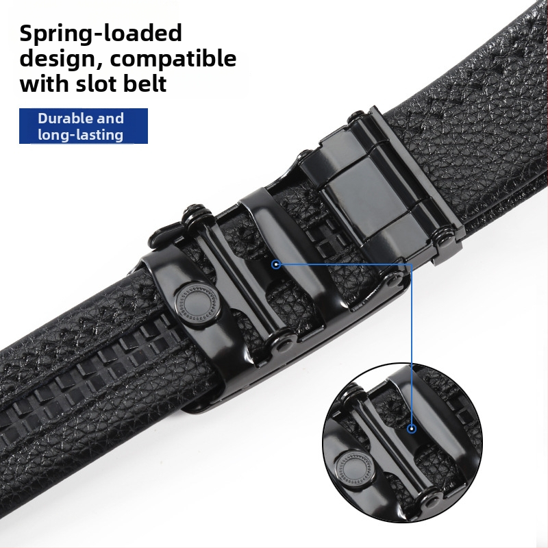 Automatická spona na opasok, z železa, elipsovitý tvar, zvierací vzor, voľný štýl