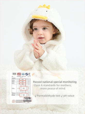 Bebriuko kombinezonas su Panda motyvu, gobtuvu iš Sherpa pūkų, storas audinys, užtrauktukas, amžius 1–3 metų (aukštis 80–100 cm)