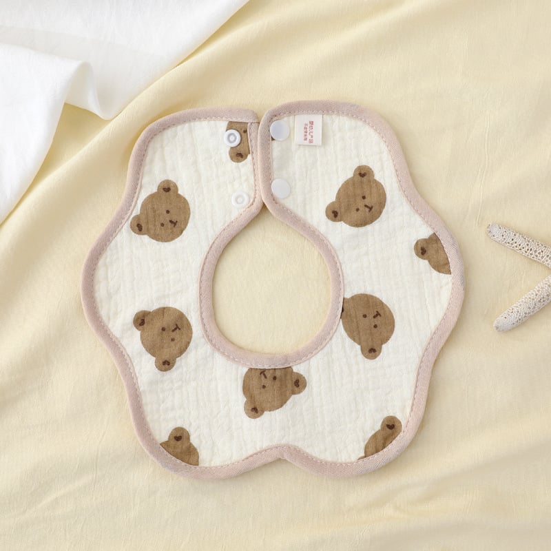 Delicate pamučni vodootporni bebin bib, unisex, uzorak životinja/crtani film, 0–1 godina, sigurnosna razina A