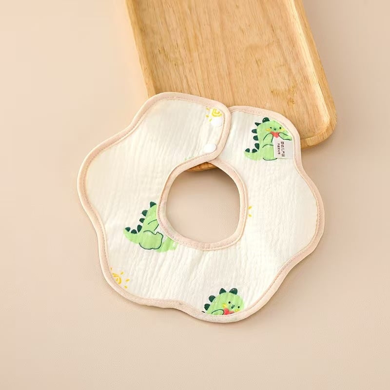 Delicate pamučni vodootporni bebin bib, unisex, uzorak životinja/crtani film, 0–1 godina, sigurnosna razina A