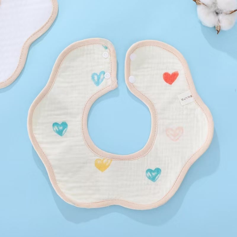 Delicate pamučni vodootporni bebin bib, unisex, uzorak životinja/crtani film, 0–1 godina, sigurnosna razina A