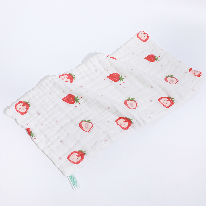 Hat réteg pamut géz nyálkendő babáknak és gyerekeknek – nagy sűrűség, nedvszívó, mintás rajzfilmmel