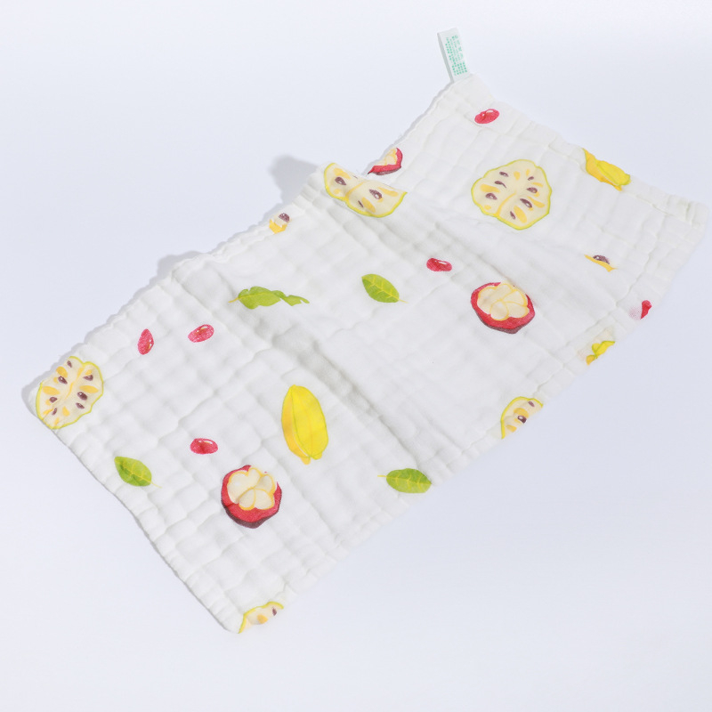 Hat réteg pamut géz nyálkendő babáknak és gyerekeknek – nagy sűrűség, nedvszívó, mintás rajzfilmmel